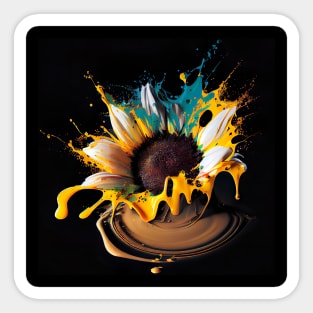 Sunflower Art Designs Sticker